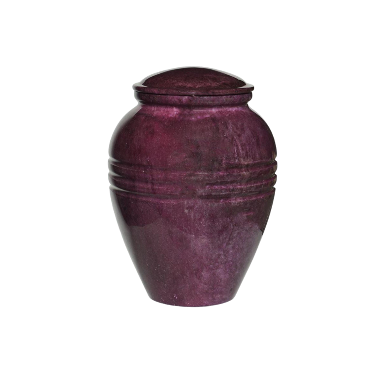 Elegance Redefined: Classic Dark Purple Urn for Timeless Remembrance