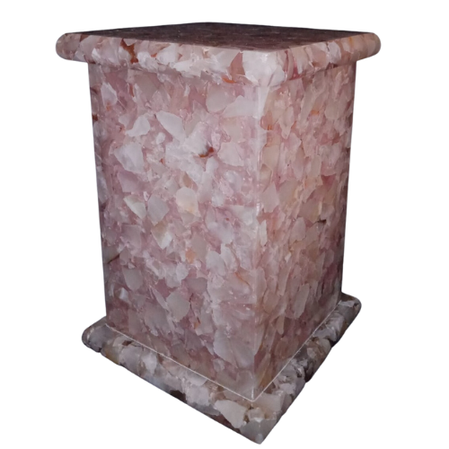 Onyx Pink  Mosaic Rectangle Funeral Memorial Urns in best Price